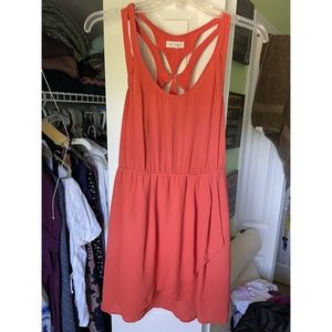 Coral Urban Outfitters dress
